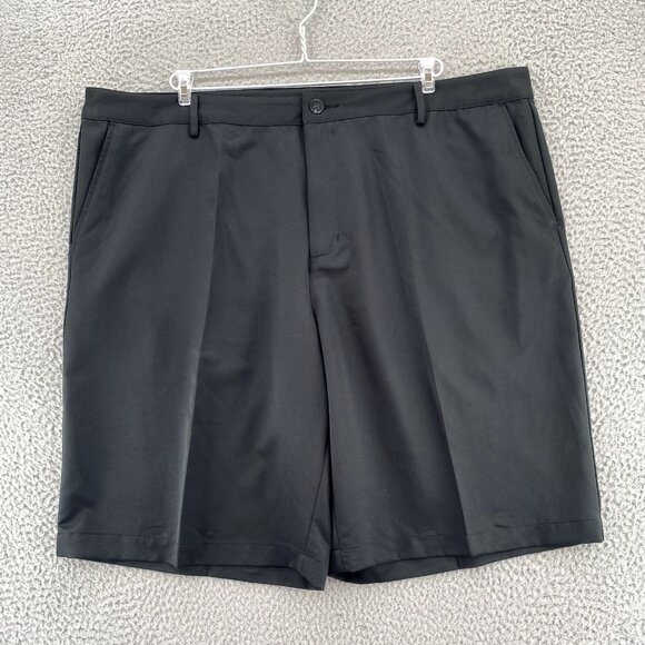 Adidas Shorts Mens 42 Black ClimaLite Golf Chino Activewear Performance Outdoor - Picture 1 of 13